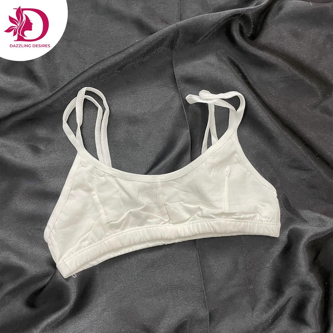 Dazzling Desires Cotton Starter Bra for Girls – Free Size & Gentle Support
