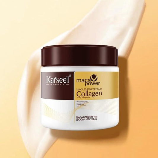 Karseell Hair Mask Collagen Treatment Cream – Argan Oil & Maca Essence, 6.76 Fl.oz 500ml (200g)